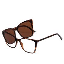 Armação Clipon 2 Em 1 Grau Quadrado Colômbia Animal Print