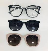 Armação com 2 clipons Morena Rosa MR168/SL C300 51 Armação com 2 clipons Morena Rosa MR168/SL C300 51