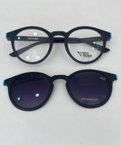 Armação de acetato clip-on polarizado