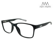 Armação De Grau Alex Milan Oculos Quadrado 3035 C8