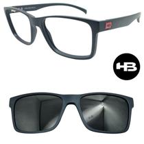 Armação de Grau Hb Azul Fosco 0339 312 com 1 Clipon Armação de Grau Hb Azul Fosco 0339 312 com 1 Clipon