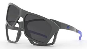 Armação de grau hb switch 0401 matte graphite blue polarized