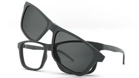 Armação de grau hb switch 2 0351 matte graphite silver polarized Armação de grau hb switch 2 0351 matte graphite silver polarized