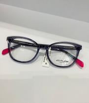 Armação de grau infantil atitude modelo 7194 cor azul e rosa Armação de grau infantil atitude modelo 7194 cor azul e rosa