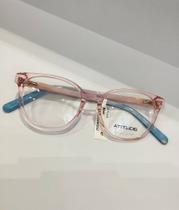 Armação de grau infantil atitude modelo K6044 cor rosa e azul