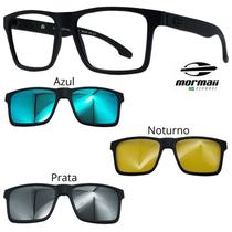 Armação de Grau Mormaii Swap Ng Preto com 3 clipons apn Armação de Grau Mormaii Swap Ng Preto com 3 clipons apn