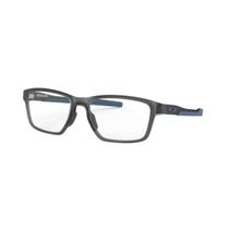 Armação de Grau Oakley Retangular Metalink Cinza 0OX8153 815 Armação de Grau Oakley Retangular Metalink Cinza 0OX8153 815