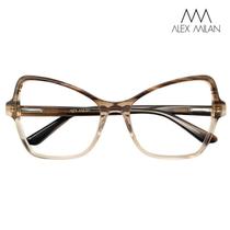 Armação De Grau Oculos Feminino Alex Milan Am 592 C2