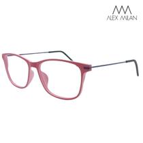 Armação De Grau Oculos Feminino Leve Flexível AM 165 Rosa Armação De Grau Oculos Feminino Leve Flexível AM 165 Rosa