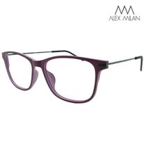 Armação De Grau Oculos Feminino Leve Flexível Am 165 Roxo