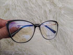 Armação de grau, preto com transparente