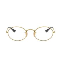 Armação de Grau Ray-Ban Oval Dourado 0RX3547V 2500 51