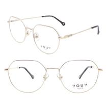 Armação de Grau YOUY Y6008 Dourado e Preto Tam 53 Armação de Grau YOUY Y6008 Dourado e Preto Tam 53