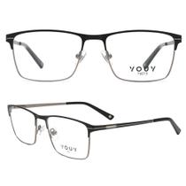 Armação de Grau YOUY Y6015 Preto Fosco Metal Tam 54 Armação de Grau YOUY Y6015 Preto Fosco Metal Tam 54