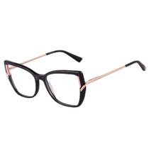 Armação De Óculos Ana Hickmann Ah60037 A01 Preto Brilho