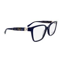 Armação De Óculos Ana Hickmann Ah60050 D01 Azul Brilho