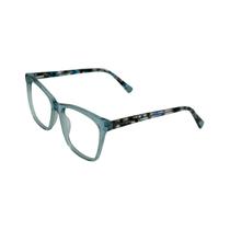Armação De Óculos Atitude At7136 D02 Azul Translúcido