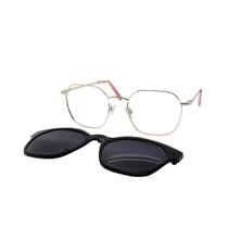 Armação De Óculos Atitude Attach Aurora 04a Dourado Brilho Armação De Óculos Atitude Attach Aurora 04a Dourado Brilho