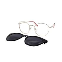 Armação De Óculos Atitude Attach Celeste 04a Dourado Brilho Armação De Óculos Atitude Attach Celeste 04a Dourado Brilho