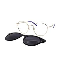 Armação De Óculos Atitude Attach Celeste 04b Dourado Brilho Armação De Óculos Atitude Attach Celeste 04b Dourado Brilho