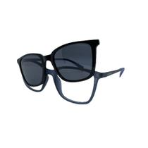 Armação De Óculos Atitude Attach Eternal D12 Azul Fosco Armação De Óculos Atitude Attach Eternal D12 Azul Fosco