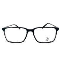 Armação de Óculos de Grau Masculino Ekcess Toronto Cinza escuro Retangular Tamanho 54