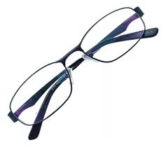 Armação De Óculos De Metal Unissex Sóbria Elegante Sem Grau