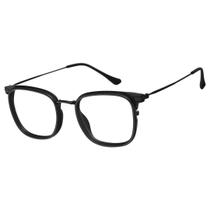 Armação De Óculos Grau Masculino Preto Geek Moderno 1355 - Izaker
