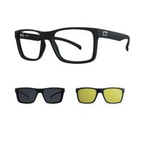 Armação De Óculos Hb Clip On Switch 0339 10103390243073 Preto Fosco Armação De Óculos Hb Clip On Switch 0339 10103390243073 Preto Fosco