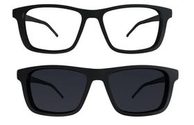 Armação de Óculos Hb Clip On Switch 0351 10103510243032 Preto