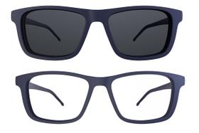 Armação De Óculos Hb Clip On Switch 0351 10103510312032 Azul