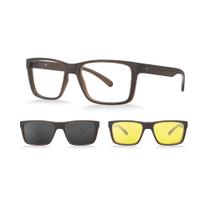 Armação De Óculos Hb Switch 0472 10104720803073 Marrom Translúcido