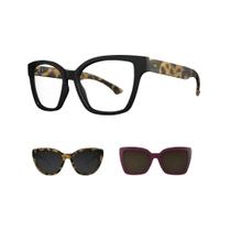 Armação De Óculos Hb Switch 2 0403 10104030620032 Preto Brilho