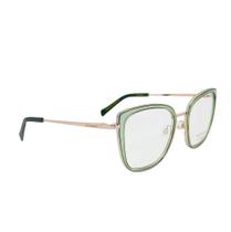 Armação De Óculos Hickmann Hi60040 M03 Verde Translúcido Armação De Óculos Hickmann Hi60040 M03 Verde Translúcido