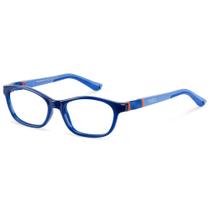 Armação De Óculos Infantil Nano Vista Camper 3.0 Nao3040546 Azul Translúcido