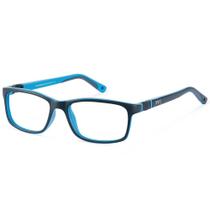 Armação De Óculos Infantil Nano Vista Fangame 3.0 Nao3030450 Azul Fosco