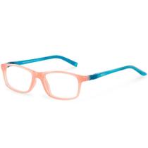 Armação De Óculos Infantil Nano Vista Sleek Crew 3.0 Nao3100248 Rosa Translúcido