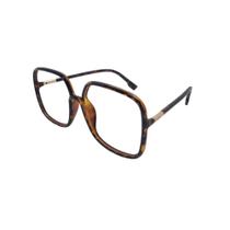 Armação De Óculos Mey Eyewear Lq95614 C13 58 Marrom Brilho Tartaruga