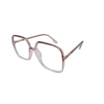 Armação De Óculos Mey Eyewear Lq95614 C8 58 Rosa Translúcido Degradê