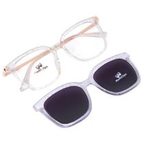 Armação de Óculos P Grau Clip on Feminino Polarizado Fashion