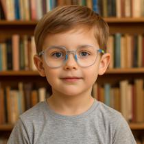 Armação de óculos p/ grau criança-infantil flexível-diamanti d