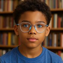 Armação de óculos p/ grau criança-infantil flexível-diamanti d