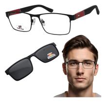 Armação De Óculos Para Grau Clip On Mult Lentes Em Metal Pequeno Armação De Óculos Para Grau Clip On Mult Lentes Em Metal Pequeno