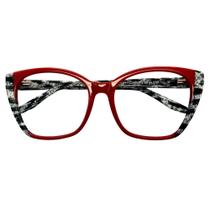 Armação de Óculos Para Grau Feminina Acetato Redondo Design Exclusivo RHAR-H2387
