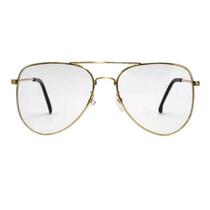 Armação De Óculos Para Grau Feminina Aviador Dourada - Palas Eyewear