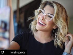 Armação De Óculos Para Grau Feminina Gatinho Facetada Pearl Transparente