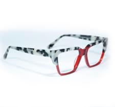 Armação De Óculos Para Grau Feminina Quadrado Cat-Eye Acetato rhar-f2400B