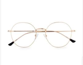 Armação De Óculos Para Grau Feminina Redonda Tina Rose Gold - Palas Eyewear
