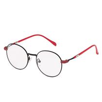 Armação De Óculos Para Grau Feminina Redondo Ariel 2 Em 1