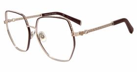 Armação de óculos Philipp Plein VPP054S 0K99 Oro Rosso Bordeaux